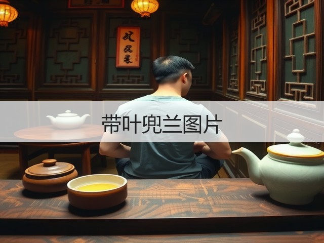 带叶兜兰图片